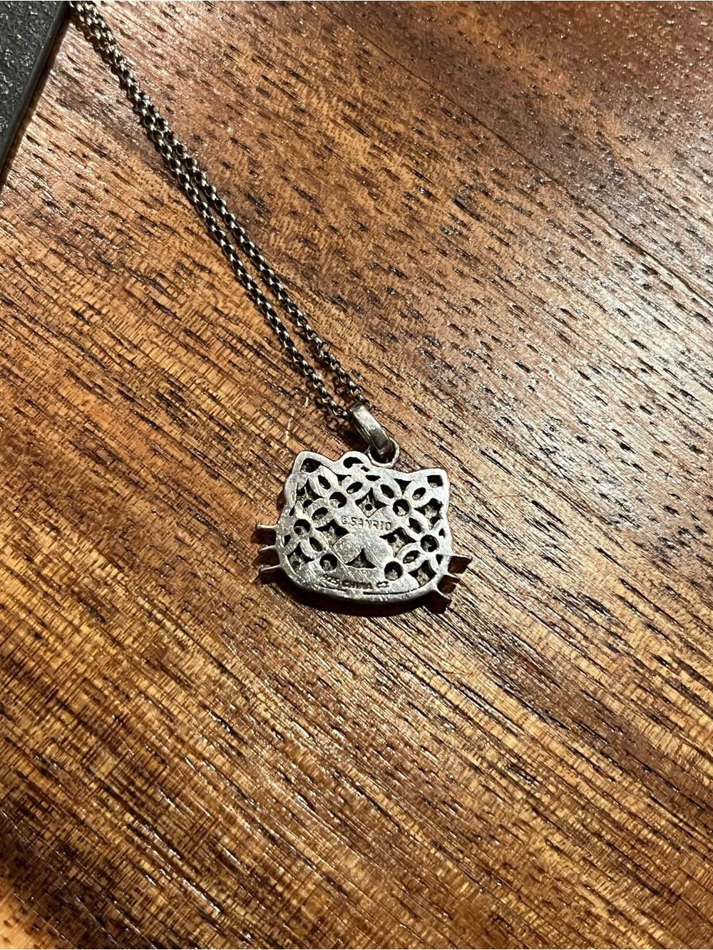 Hello Kitty Vintage Diamonique Sterling Silver Necklace - Picture 5 of 5